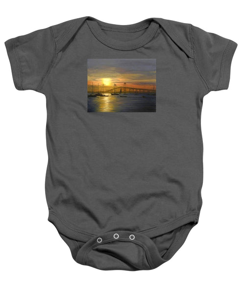 Newport Bridge Newport Rhode Island - Baby Onesie