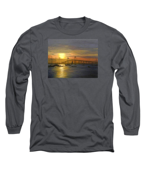 Newport Bridge Newport Rhode Island - Long Sleeve T-Shirt