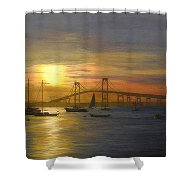 Newport Bridge Newport Rhode Island - Shower Curtain