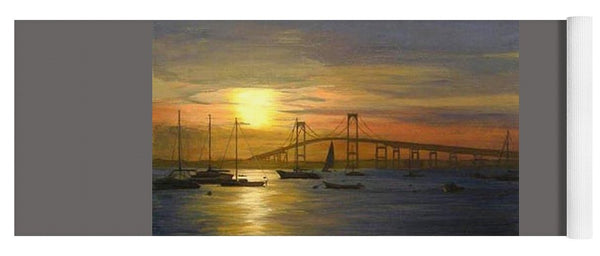 Newport Bridge Newport Rhode Island - Yoga Mat
