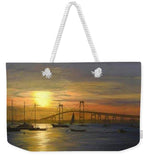 Newport Bridge Newport Rhode Island - Weekender Tote Bag