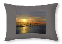 Newport Bridge Newport Rhode Island - Throw Pillow