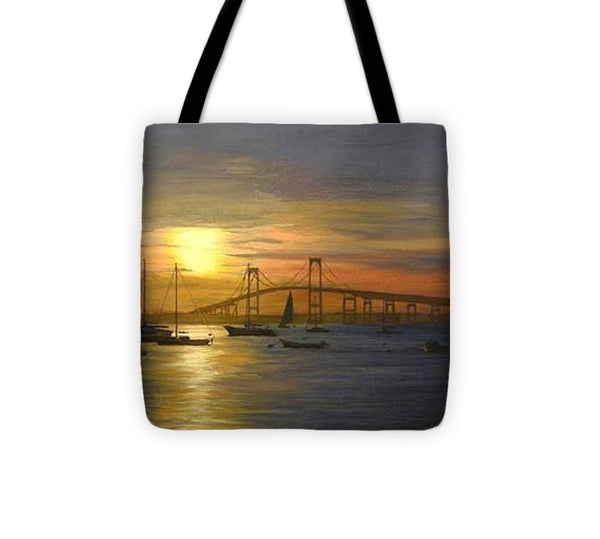 Newport Bridge Newport Rhode Island - Tote Bag
