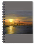 Newport Bridge Newport Rhode Island - Spiral Notebook