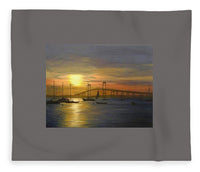 Newport Bridge Newport Rhode Island - Blanket