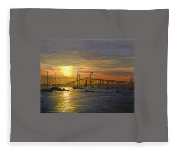 Newport Bridge Newport Rhode Island - Blanket
