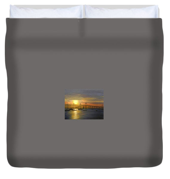 Newport Bridge Newport Rhode Island - Duvet Cover