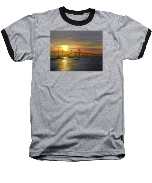 Newport Bridge Newport Rhode Island - Baseball T-Shirt
