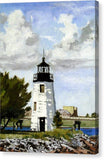 Goat Island Lighthouse Newport Rhode Island - Canvas Print