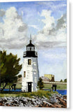 Goat Island Lighthouse Newport Rhode Island - Canvas Print