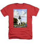Goat Island Lighthouse Newport Rhode Island - Heathers T-Shirt