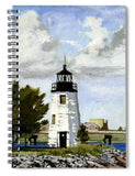 Goat Island Lighthouse Newport Rhode Island - Spiral Notebook