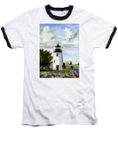 Goat Island Lighthouse Newport Rhode Island - Baseball T-Shirt