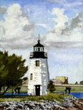 Goat Island Lighthouse Newport Rhode Island - Puzzle
