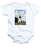 Goat Island Lighthouse Newport Rhode Island - Baby Onesie