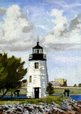 Goat Island Lighthouse Newport Rhode Island - Puzzle