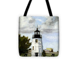 Goat Island Lighthouse Newport Rhode Island - Tote Bag