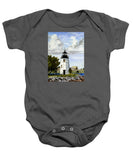 Goat Island Lighthouse Newport Rhode Island - Baby Onesie