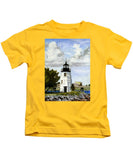 Goat Island Lighthouse Newport Rhode Island - Kids T-Shirt