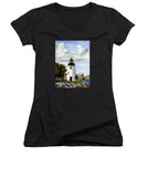 Goat Island Lighthouse Newport Rhode Island - Women's V-Neck