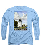 Goat Island Lighthouse Newport Rhode Island - Long Sleeve T-Shirt