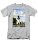 Goat Island Lighthouse Newport Rhode Island - Men's T-Shirt  (Regular Fit)