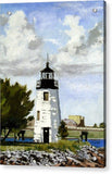 Goat Island Lighthouse Newport Rhode Island - Acrylic Print