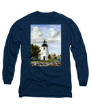 Goat Island Lighthouse Newport Rhode Island - Long Sleeve T-Shirt