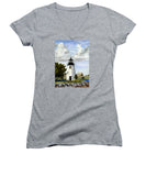 Goat Island Lighthouse Newport Rhode Island - Women's V-Neck