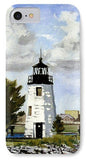 Goat Island Lighthouse Newport Rhode Island - Phone Case