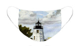 Goat Island Lighthouse Newport Rhode Island - Face Mask