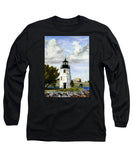 Goat Island Lighthouse Newport Rhode Island - Long Sleeve T-Shirt