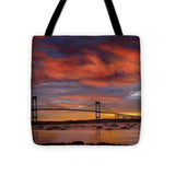Newport Bridge Newport Rhode Island - Tote Bag