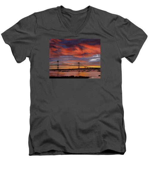 Newport Bridge Newport Rhode Island - Men's V-Neck T-Shirt