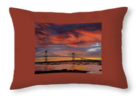 Newport Bridge Newport Rhode Island - Throw Pillow