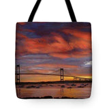 Newport Bridge Newport Rhode Island - Tote Bag