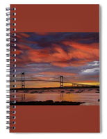 Newport Bridge Newport Rhode Island - Spiral Notebook