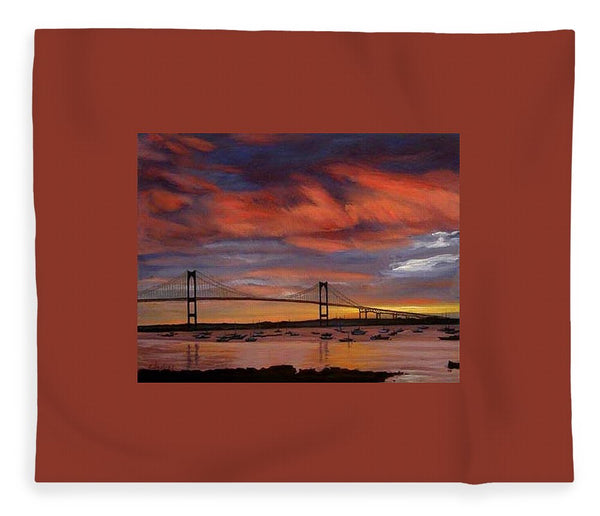 Newport Bridge Newport Rhode Island - Blanket