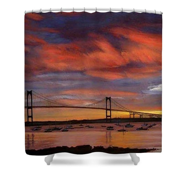 Newport Bridge Newport Rhode Island - Shower Curtain