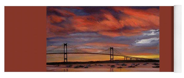 Newport Bridge Newport Rhode Island - Yoga Mat