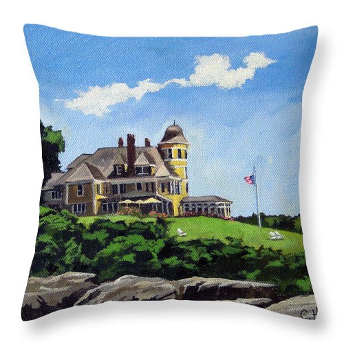 Castle Hill Inn Newport Rhode Island - Throw Pillow