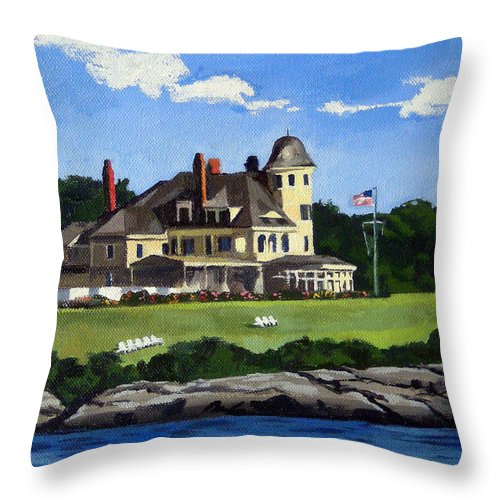Castle Hill Inn Newport Rhode Island - Throw Pillow