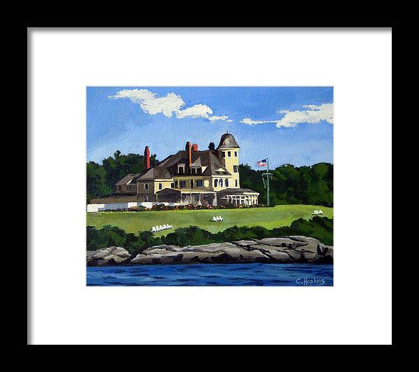 Castle Hill Inn Newport Rhode Island - Framed Print