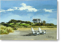 Bailey's Beach Newport Rhode Island - Greeting Card