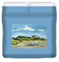 Bailey's Beach Newport Rhode Island - Duvet Cover
