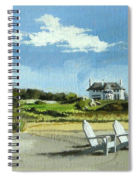 Bailey's Beach Newport Rhode Island - Spiral Notebook