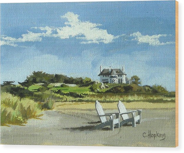 Bailey's Beach Newport Rhode Island - Wood Print