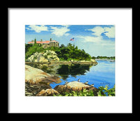 Beacon Rock Brenton Cove Newport Rhode Island - Framed Print