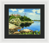 Beacon Rock Brenton Cove Newport Rhode Island - Framed Print