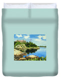 Beacon Rock Brenton Cove Newport Rhode Island - Duvet Cover